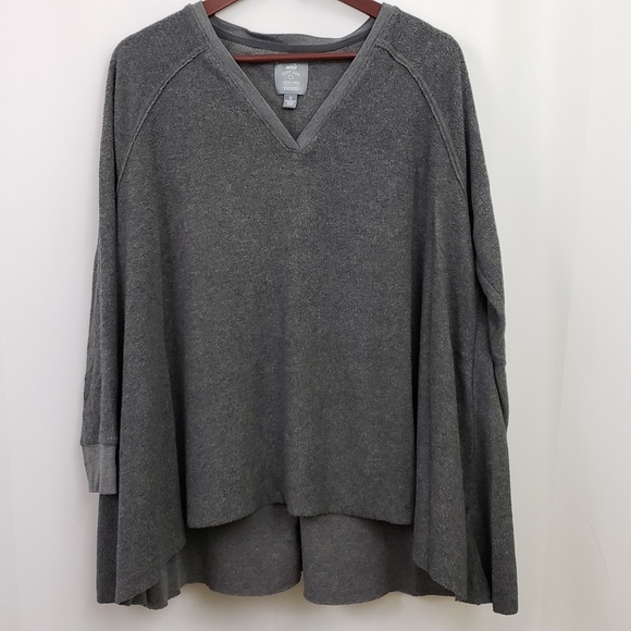 aerie Tops - Aerie Just Add Leggings Tunic Top Gray Fleece Sm